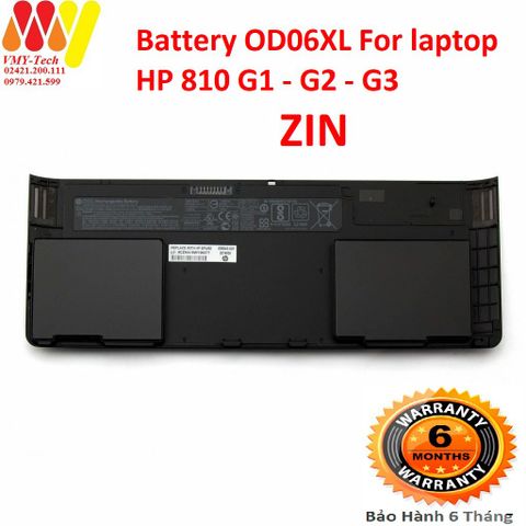 Pin Laptop HP 810 G1/G2/G3 - Pin Dự Phòng HSTNN-IB4F, Thay Thế Pin Od06XL, Phụ Kiện Laptop Chất Lượng Cao