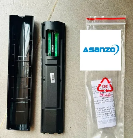 Điều khiển Remote Giọng Nói Voice Tivi ASANZO Đen - Thiết Kế Trụ Dài, Phím Êm Nhạy, Tặng Pin - Phụ Kiện Hiện Đại Cho Gia Đình