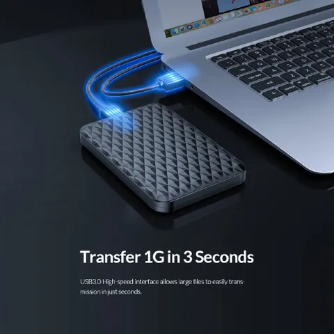 Hộp Đựng Ổ Cứng 2.5 inch ORICO 2520U3 SATA 3 USB 3.0 - Chất Liệu Nhựa, Tương Thích SSD và HDD Tối Đa 4TB, Tốc Độ 5Gbps