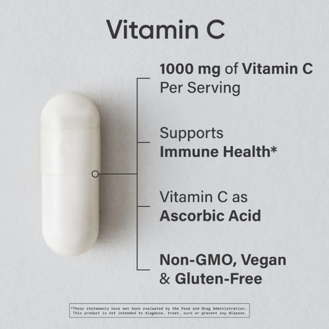 Viên Uống Bổ Sung Vitamin C Sports Research 1000mg - 180 Viên Mỹ Dễ Uống, Hỗ Trợ Miễn Dịch và Sức Khỏe Tổng Thể