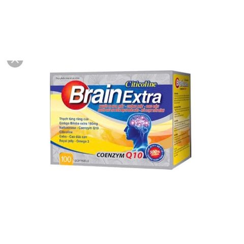 Hoạt Huyết Dưỡng Não Brain Extra Gold - Ginkgo Biloba 100 Viên Hỗ Trợ Giảm Đau Đầu Và Cải Thiện Trí Nhớ