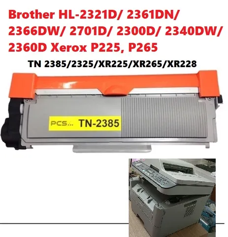 Hộp Mực Thay Thế TN 2385 cho Máy In Laser Brother HL-2300/2320/2340/2360/2380 & Xerox P225, P265 - Chất Lượng Cao, In Sắc Nét
