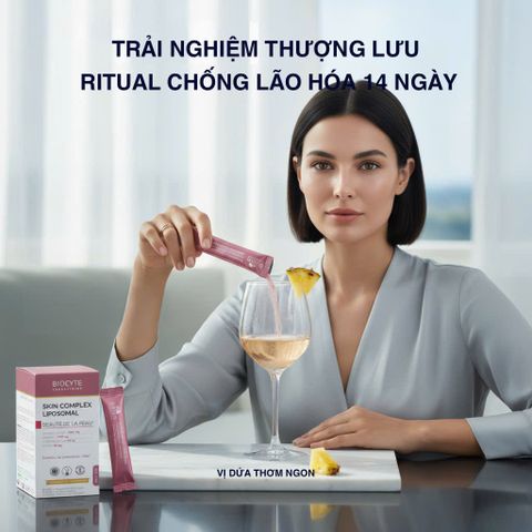 Viên Uống Thực Phẩm Bổ Sung Da Biocyte Skin Complex Liposomal 14 - Nhập Khẩu Pháp, Dạng Uống Tiện Lợi Cho Người Trưởng Thành