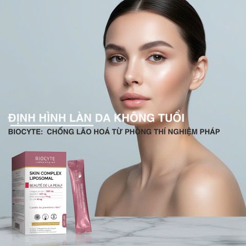 Viên Uống Thực Phẩm Bổ Sung Da Biocyte Skin Complex Liposomal 14 - Nhập Khẩu Pháp, Dạng Uống Tiện Lợi Cho Người Trưởng Thành
