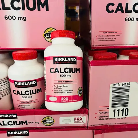 Viên uống Bổ sung Canxi Kirkland 600mg + Vitamin D3 - Hỗ trợ Xương và Răng Chắc Khỏe, Giảm Nguy Cơ Loãng Xương, Mỹ