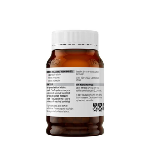 Viên Hỗ Trợ Làn Da Khỏe Mạnh Blackmores Evening Primrose Oil 190 Viên - Bổ Sung Dầu Hoa Anh Thảo Từ Thiên Nhiên, Dễ Uống Hằng Ngày