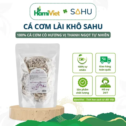 Cá Cơm Lài Khô Sahu - Đặc Sản Biển Sa Huỳnh, Giữ Vị Ngọt Tự Nhiên, 100g, Thích Hợp Chiên, Rim, Nấu Canh, Gỏi
