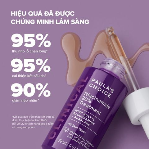 Tinh Chất Se Khít Lỗ Chân Lông To Clinical N 20ml - Paula's Choice, Cải Thiện Da Mịn Màng, Tươi Sáng - Dưỡng Ẩm Hiệu Quả
