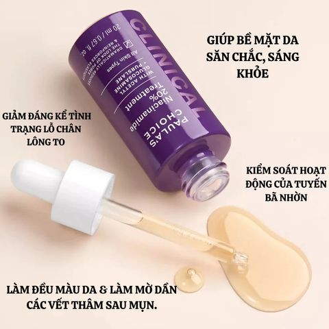 Tinh Chất Se Khít Lỗ Chân Lông To Clinical N 20ml - Paula's Choice, Cải Thiện Da Mịn Màng, Tươi Sáng - Dưỡng Ẩm Hiệu Quả
