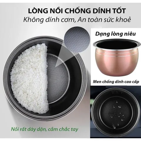 Nồi Cơm Điện Shrap 1L Với Thiết Kế Sang Trọng - Tiết Kiệm Điện, Nấu Cơm Ngon Cho Gia Đình 2-4 Người