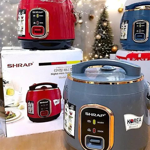 Nồi Cơm Điện Shrap 1L Với Thiết Kế Sang Trọng - Tiết Kiệm Điện, Nấu Cơm Ngon Cho Gia Đình 2-4 Người