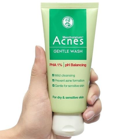 Gel Rửa Mặt Acnes Gentle Wash 100g - Sữa Rửa Mặt Ngăn Ngừa Mụn, Làm Sạch Sâu, Dành Cho Da Nhờn, Cảm Giác Thoải Mái