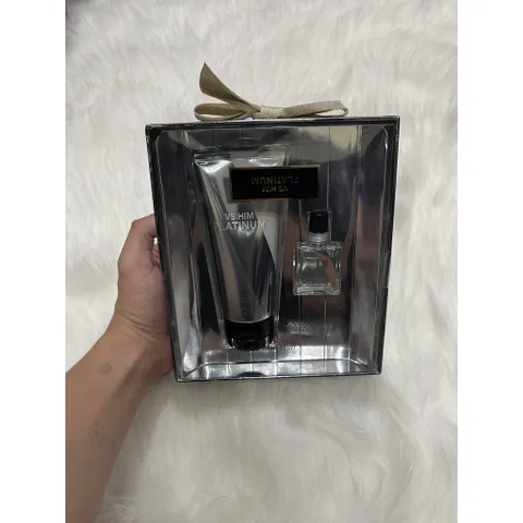 Nước Hoa Nam Victoria's Secret VS HIM Platinum 100ml - Hương Gỗ Thơm Tươi Mát & Sữa Dưỡng Thể Chăm Sóc Da