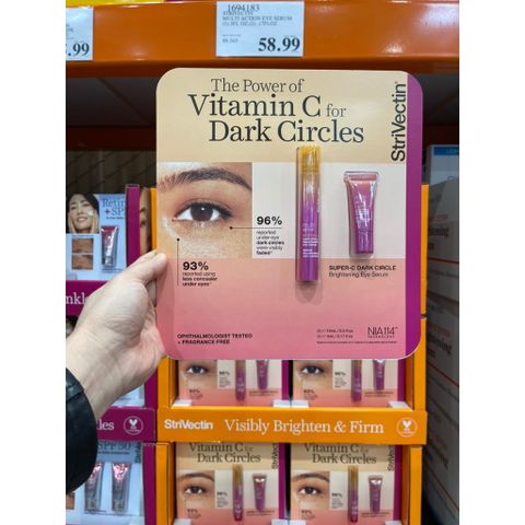 Set Serum StriVectin Super C Giảm Quầng Thâm Mắt - Vitamin C Làm Sáng Da, Săn Chắc Vùng Mắt, Hàng Mỹ Chính Hãng