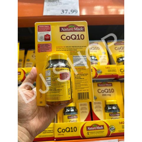 Viên Uống CoQ10 Nature Made 200mg 140 Viên - Hỗ Trợ Tim Mạch, Bảo Vệ Sức Khỏe Tối Ưu từ Mỹ
