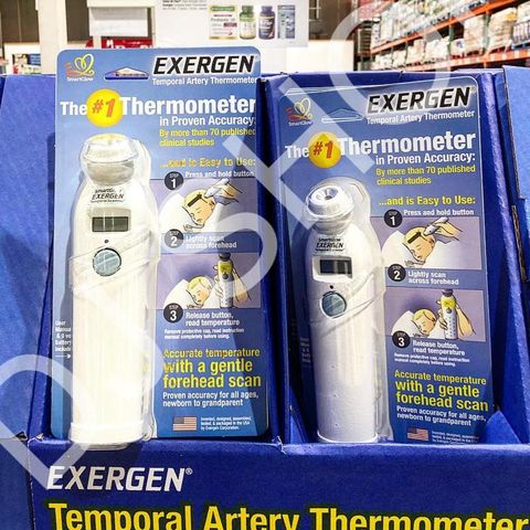 Nhiệt Kế Điện Tử Exergen - Máy Đo Nhiệt Độ Trán Chính Xác, Dễ Dàng Sử Dụng Cho Trẻ Em, Xuất Xứ Mỹ