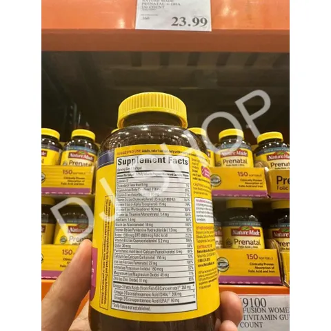 Bổ Sung Vitamin DHA Cho Bà Bầu Prenatal Nature Made Mỹ 150 Viên - Dinh Dưỡng Chất Lượng Từ Trái Cam DATE 2027