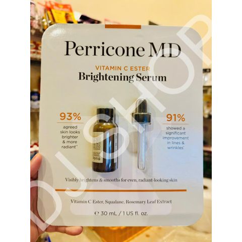 Serum Dưỡng Trắng Sáng Da Perricone MD Vitamin C Ester 30ml - Chăm Sóc Da Chất Lượng Mỹ, Làm Sáng Da, Cung Cấp Độ Ẩm, Phù Hợp Mọi Loại Da