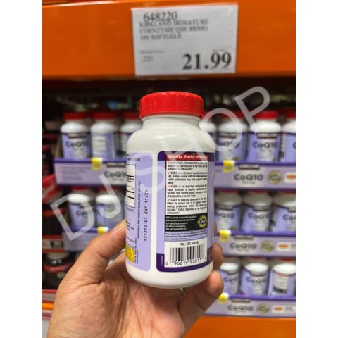 Viên Uống Hỗ Trợ Tim Mạch Kirkland Coenzyme Q10 300mg - Giúp Ổn Định Huyết Áp, Tăng Cường Sức Khỏe Tim Mạch 100 Viên Mỹ