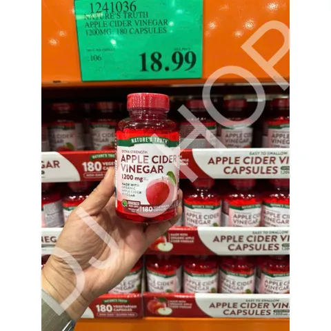 Viên Giảm Cân Hữu Cơ Apple Cider Vinegar 1200mg - Đốt Cháy Mỡ Thừa Hiệu Quả, Tăng Cường Chuyển Hóa, Kiểm Soát Cơn Thèm Ăn