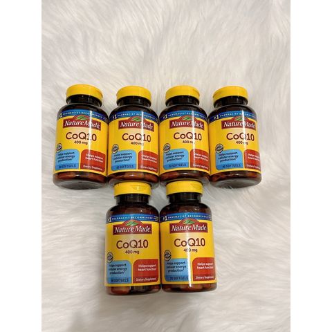 Viên Uống Bổ Sung CoQ10 Nature Made 400mg - Hỗ Trợ Tim Mạch Khỏe Mạnh - 90 Viên Mỹ