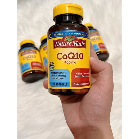 Viên Uống Bổ Sung CoQ10 Nature Made 400mg - Hỗ Trợ Tim Mạch Khỏe Mạnh - 90 Viên Mỹ