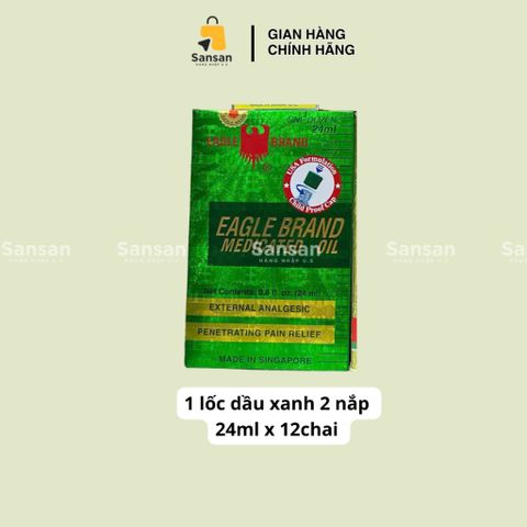 Dầu Gió Xanh Eagle Brand Chính Hãng - Sản Phẩm Medicated Oil Nổi Tiếng Từ Singapore, Hỗ Trợ Giảm Đau, Giảm Ngứa