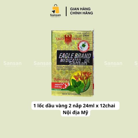 Dầu Gió Xanh Eagle Brand Chính Hãng - Sản Phẩm Medicated Oil Nổi Tiếng Từ Singapore, Hỗ Trợ Giảm Đau, Giảm Ngứa