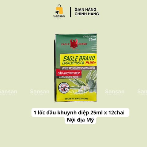 Dầu Gió Xanh Eagle Brand Chính Hãng - Sản Phẩm Medicated Oil Nổi Tiếng Từ Singapore, Hỗ Trợ Giảm Đau, Giảm Ngứa