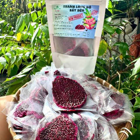 Thanh Long Sấy Dẻo Không Đường 250G - Trái Cây Khô Tự Nhiên, Ngọt Ngào, Healthy Snack, Quà Tặng Cho Tín Đồ Ăn Uống Lành Mạnh