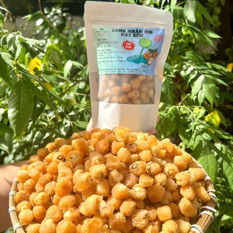Túi 500Gr Long Nhãn Ôm Sen VIP Diệp Lâm - Hạt Dinh Dưỡng Sấy Khô Giàu Giá Trị, Thích Hợp Làm Quà Tặng và Thưởng Thức