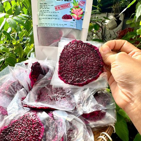 Thanh Long Sấy Dẻo Không Đường 500G - Trái Cây Sấy Khô Giàu Vitamin, Món Ăn Vặt Healthy Tự Nhiên Và Ngon Miệng