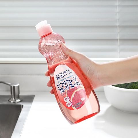 Nước Rửa Chén Trung Tính Rocket Soap 600g - Hương Bưởi Hồng, An Toàn Với Da Tay, Tiện Lợi Cho Bếp và Kính.