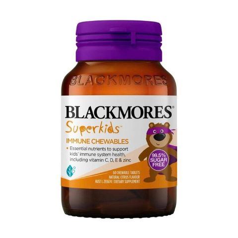 Viên Nhai Tăng Cường Miễn Dịch Blackmores Superkids 60 Viên - Bổ Sung Vitamin, Hỗ Trợ Sức Khỏe Trẻ Em