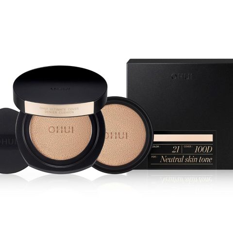 Bộ phấn Nước Kiềm Dầu Ohui Ultimate Cover Denier Cushion 13g - Kiềm dầu, Che phủ hoàn hảo, Phù hợp với da dầu và hỗn hợp