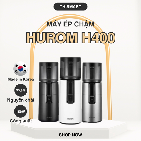 Máy Ép Chậm Trái Cây Rau Củ HUROM H400 Made In Korea - Công Nghệ Ép Nguyên Quả Giữ Chất - Thương Hiệu Cao Cấp Hàn Quốc