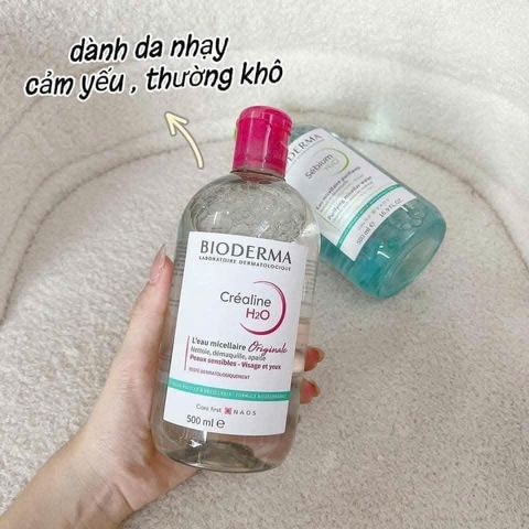 Nước Tẩy Trang Bioderma Sébium H2O 500ml - Cho Da Dầu Mụn, Sạch Sâu, Dịu Nhẹ, Không Cồn, Không Gây Kích Ứng