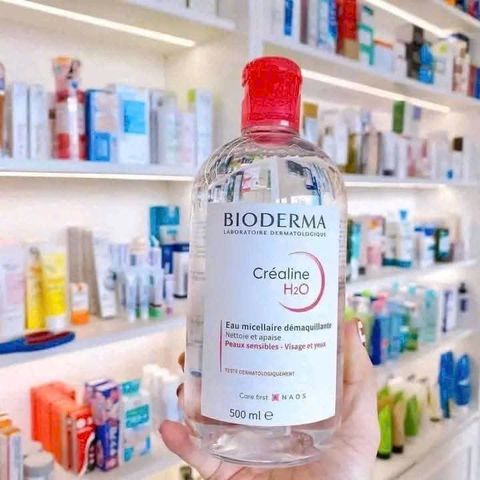 Nước Tẩy Trang Bioderma Sébium H2O 500ml - Cho Da Dầu Mụn, Sạch Sâu, Dịu Nhẹ, Không Cồn, Không Gây Kích Ứng