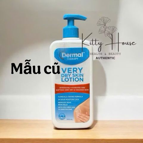 Kem Dưỡng Ẩm Dermal Very Dry Skin Lotion 500ml - Khóa ẩm 24 giờ, Dưỡng ẩm chuyên sâu cho da khô và nứt nẻ