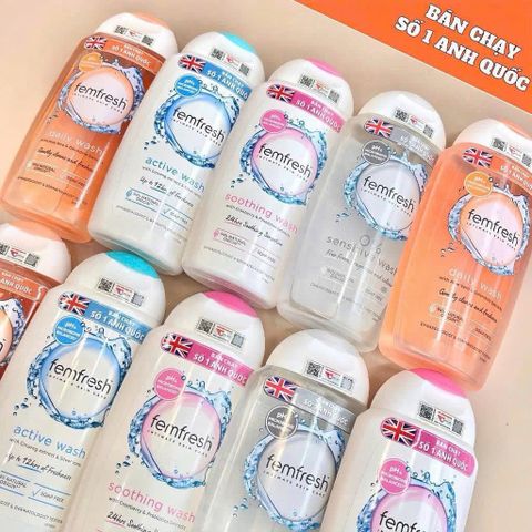 Dung Dịch Vệ Sinh Phụ Nữ Femfresh 250ml - Gel Dịu Nhẹ, Cân Bằng pH, Chính Hãng UK, Khử Mùi Tự Nhiên