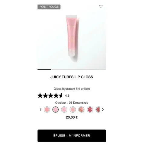 SON DƯỠNG LANCOME JUICY TUBES 03 DREAMSICLE fullbox