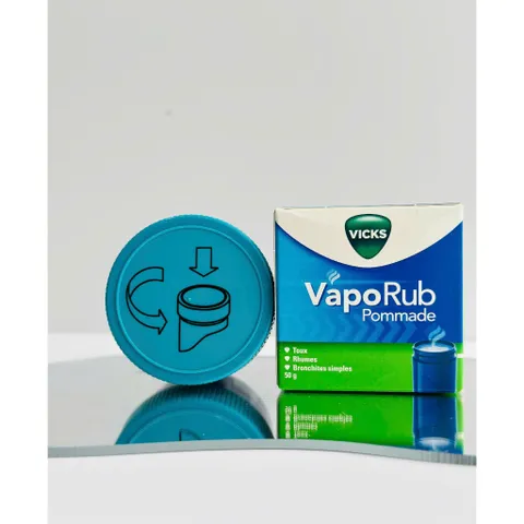Sáp mỡ ấm ngực Vabo Rub giữ ấm, giảm ho, nghẹt mũi hũ 50g