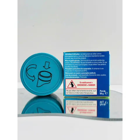 Sáp mỡ ấm ngực Vabo Rub giữ ấm, giảm ho, nghẹt mũi hũ 50g