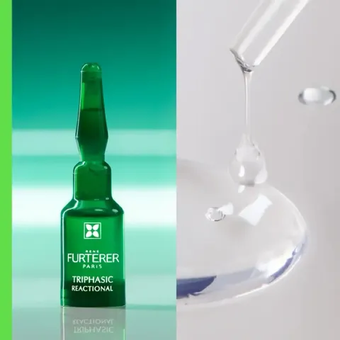 Tinh chất giảm rụng tóc, tóc chắc khoẻ Furterer Triphasic Reactional 2in1 hộp 12 ống vỏ móp