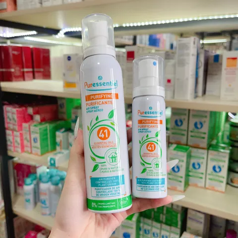 [98% tự nhiên] Tinh Dầu Xịt Puressentiel Purfiying khử khuẩn không khí, khử mùi hôi
