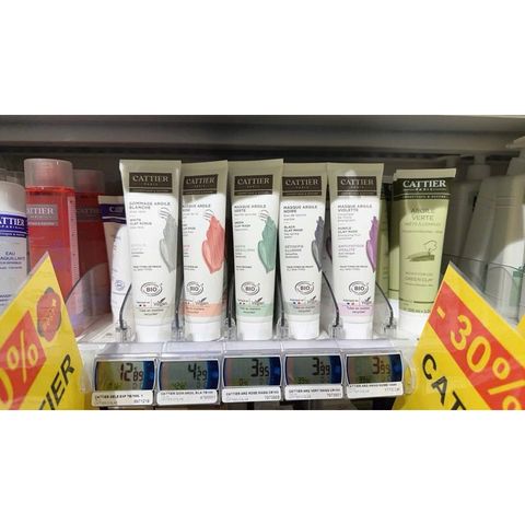 Mặt Nạ Đất Sét Cattier Paris - Masque Argile Đen, Xanh, Hồng, Tím - Chăm Sóc Da Dầu, Nhạy Cảm, Thiếu Sức Sống, Giải Độc Da