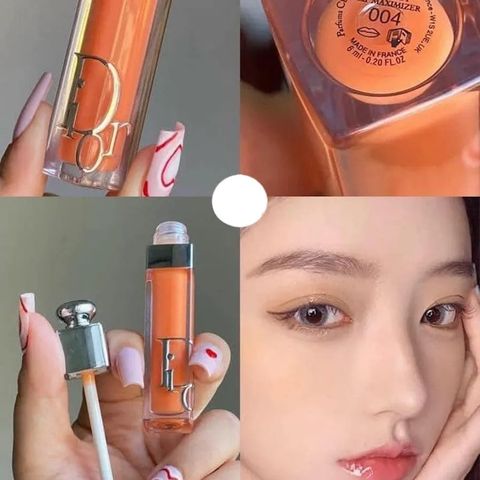 Son Dưỡng Dior Addict Lip Maximizer 004 - Son Môi Cam San Hô Chính Hãng, Dưỡng Ẩm, Làm Đẹp, Tăng Cường Đường Nét Môi