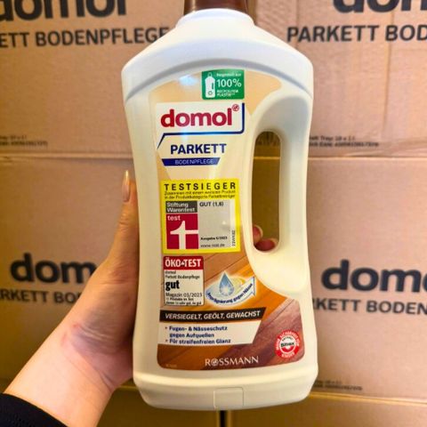 Nước Lau Sàn Gỗ Domol Parkett 1L - Dung Dịch Làm Sạch Hiệu Quả, Khô Nhanh, Không Cặn An Toàn Cho Gia Đình
