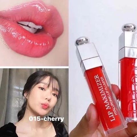 Son Dưỡng Dior Addict Lip Maximizer 015 Cherry - Son Dưỡng Môi Đỏ Cherry Chất Lượng Cao, Tăng Cường Độ Ẩm và Đẹp Mịn Màng