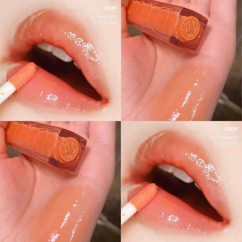 Son Dưỡng Dior Collagen Addict Lip Maximizer 004 Coral - Son Môi Cam San Hô Chính Hãng Dưỡng Ẩm Tăng Cường Độ Đàn Hồi